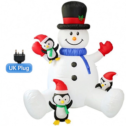 Inflatable Snowman Penguin Christmas Decoration