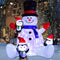 Inflatable Snowman Penguin Christmas Decoration
